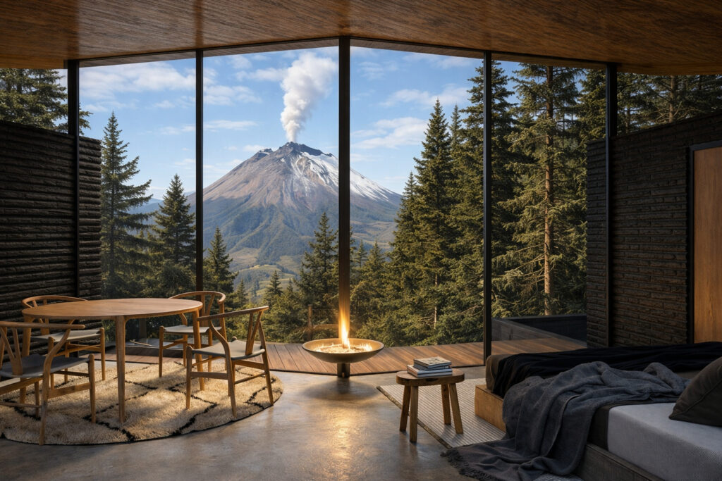NUEVA PROUESTA DE HOSPEDAJE WANDER CABINS LLEGA A PUEBLA DE FRETE AL POPOCATÉPETL COMBINANDO DISEÑO Y NATURALEZA   