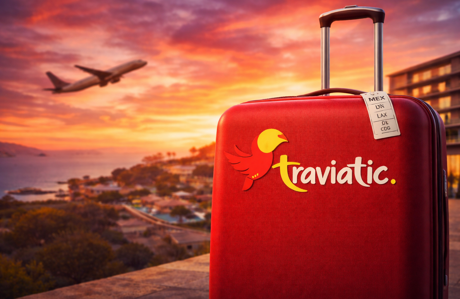 Maletín Traviatic al atardecer dorado